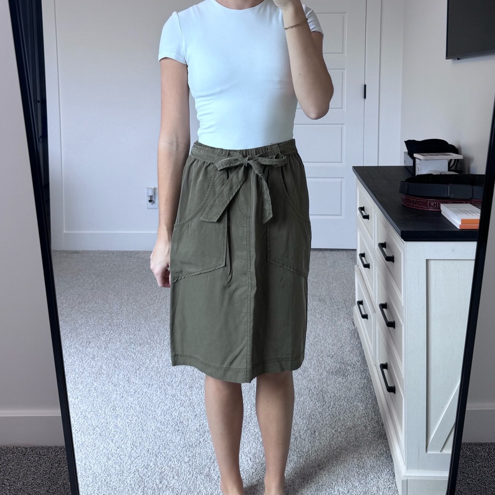 Olive Green Women's Skirt